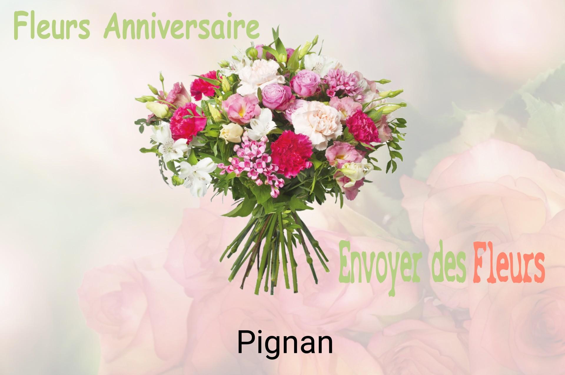 Bouquet de fleurs d’anniversaire livré à Pignan